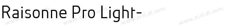 Raisonne Pro Light字体转换